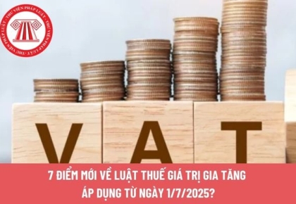 7 điểm mới về Luật Thuế giá trị gia tăng 2024 áp dụng từ ngày 1/7/2025